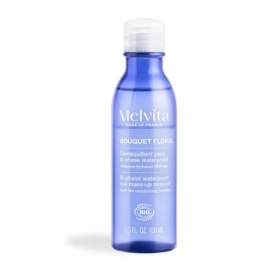 Melvita Bouquet Floral démaquillant yeux bi-phase waterproof bio 100 ml — démaquillant doux contour des yeux peaux sensibles