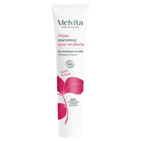 Melvita dentifrice enfant bio goût fraise 75 ml — soin dents de lait sans fluor dès 3 ans