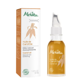 Melvita huile de carotte hâle naturel bio 50 ml — macérât huileux bonne mine et régénérant