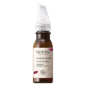 Melvita huile de jojoba bio 50 ml — huile végétale hydratante et rééquilibrante