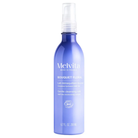 Melvita Bouquet Floral lait démaquillant douceur bio 200 ml — démaquillant hydratant peaux sensibles