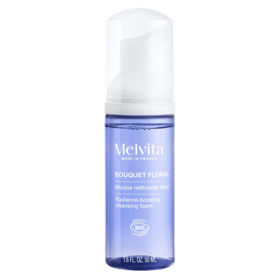 Melvita Bouquet Floral mousse nettoyante éclat 50 ml — nettoyant visage bio peaux sensibles