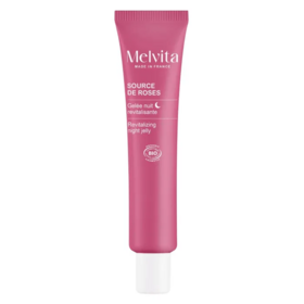 Melvita Source de Roses Gelée Nuit Revitalisante Bio 40 ml hydratation nuit peau déshydratée