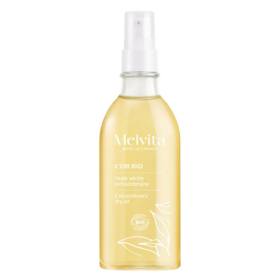 Melvita L'Or Bio huile sèche extraordinaire 100 ml — soin nourrissant et sublimateur visage, corps et cheveux
