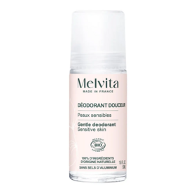 Melvita déodorant roll-on douceur 50 ml — déodorant bio peaux sensibles sans alcool