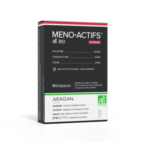 Meno Actifs Bio Aragan – Ménopause, confort féminin et équilibre naturel 30 gélules