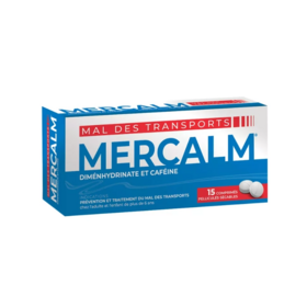 Mercalm Mal des Transports 15 comprimés – Médicament contre les nausées et vomissements