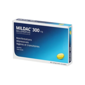 Mildac 300 mg millepertuis 40 comprimés
