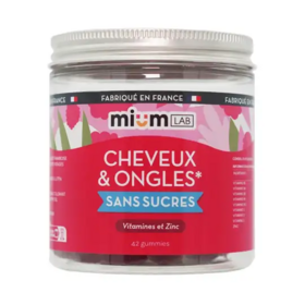 Mium Lab Gummies Cheveux & ongles Sans sucre 42 gummies