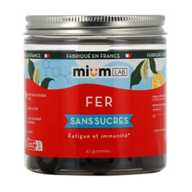 Fer sans sucres Fatigue et Immunité 42 gummies minéral essentiel & vitalité