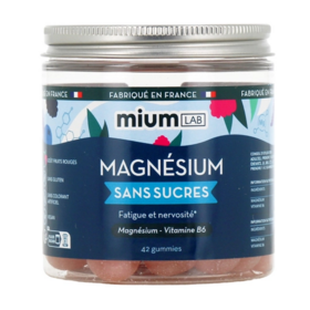 Mium Gummies Magnésium Sans Sucres 42 gummies magnésium & bien-être musculaire