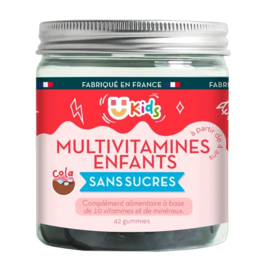 Les Miraculeux Multivitamines enfants sans sucres goût Cola 42 gummies