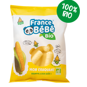 MON CRAQUANT - Stick de Maïs Soufflé Bio pour Bébé - 20 g