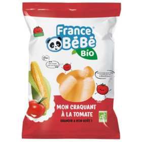 MON CRAQUANT - Stick de Maïs Soufflé Bio pour Bébé - Goût Tomate - 20 g