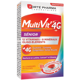 MULTIVIT'4G - Sénior - 30 comprimés Bi-couches 