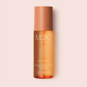 Musc Intime Brume All Over Amber Flower – corps, cheveux et vêtements, 100 ml