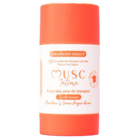 Musc Intime Déodorant naturel Hot Peach 50 g anti-odeur et parfum longue durée
