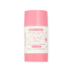 Musc Intime Déodorant naturel Sakura 50 g anti-odeur sans aluminium parfum floral