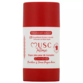 Musc Intime Déodorant naturel Rose Mystik 50 g anti-odeur sans aluminium parfum floral