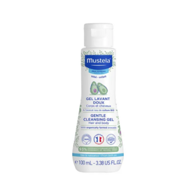 Mustela Gel lavant doux avocat bio 200 ml — toilette bébé corps et cheveux