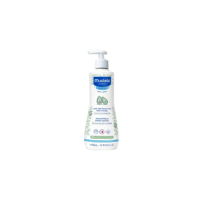 Mustela Bébé lait de toilette sans rinçage 500 ml – nettoyant hydratant visage et siège