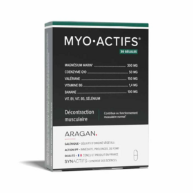 MyoActif Décontraction musculaire Aragan 30 gélules – Crampes, tensions et confort musculaire