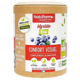 Myrtille Bio - 200 Gélules d'Origine Végétale