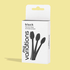 My Variations Pack 3 Têtes de Brosse à dents électrique Noir