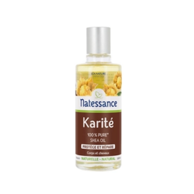 Natessance Huile de Karité 100 ml – Nutrition intense pour peau et cheveux secs