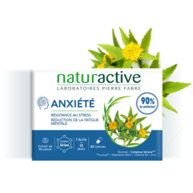 Naturactive Anxiété 30 gélules – complément alimentaire anti-stress et fatigue mentale