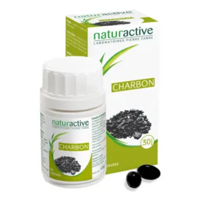 Naturactive Charbon végétal 60 gélules – complément digestion confort intestinal