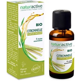 Naturactive Complex’ Diffusion citronnelle bio 30 ml – mélange d’huiles essentielles pour diffusion