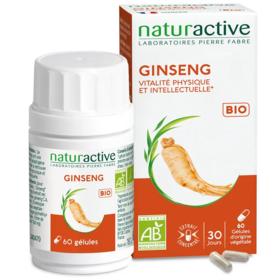 Naturactive Ginseng 60 gélules – complément alimentaire vitalité physique et intellectuelle