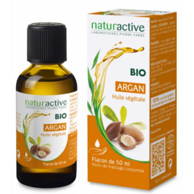 Naturactive Huile végétale bio argan 50 ml – huile nourrissante multi-usages
