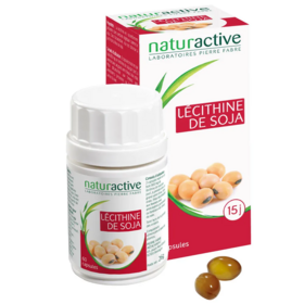 Naturactive Lécithine de soja 60 capsules – complément alimentaire lécithine végétale
