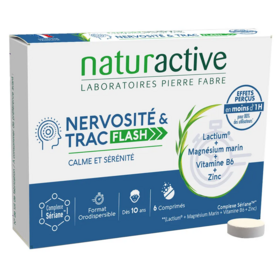 Naturactive Nervosité & Trac Flash 6 comprimés – complément bien‑être anti‑stress