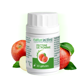 Naturactive Pectine de pomme 30 gélules – complément digestion et satiété