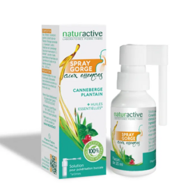 Naturactive Spray Gorge aux essences 20 ml – complément alimentaire confort gorge
