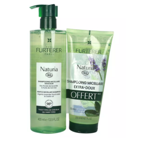NATURIA BIO - Shampooing Micellaire Douceur Bio 400 ml + Un Shampooing Naturia 200 ml Offert