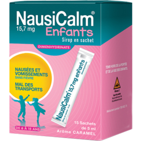 NausiCalm Nausées & Vomissements Enfants Sirop - 15 sachets