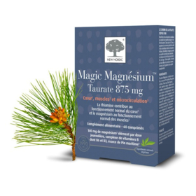 New Nordic Magic Magnésium Taurate – magnésium, vitamines B et D3, 60 comprimés