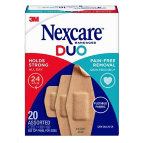 NEXCARE 1er soin - Duo Pansements Adhésifs Assortis - 20 pansements