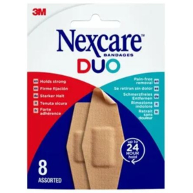 NEXCARE DUO - Pansements Assortiment - 8 Pansements