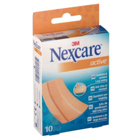 NEXCARE Pansements Bandes Prédécoupées Active - 10 bandes