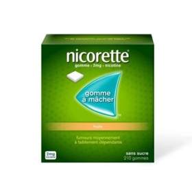 Nicorette 2 mg Fruits 210 gommes