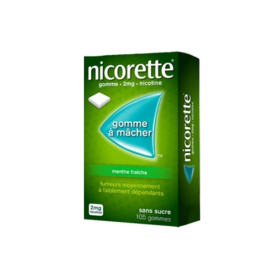 Nicorette 2 mg Menthe Fraîche 105 gommes