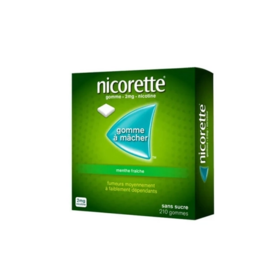 Nicorette 2 mg Menthe Fraîche 210 gommes
