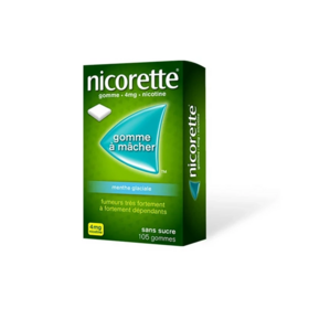 Nicorette 4mg Menthe glaciale 30 gommes sans sucre