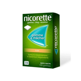 Nicorette 2 mg Fruits 105 gommes