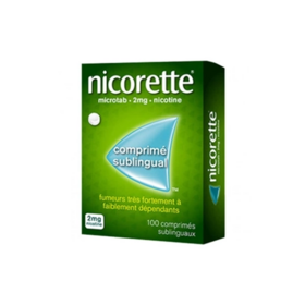 Nicorette Microtab 2mg 100 comprimés sublinguaux